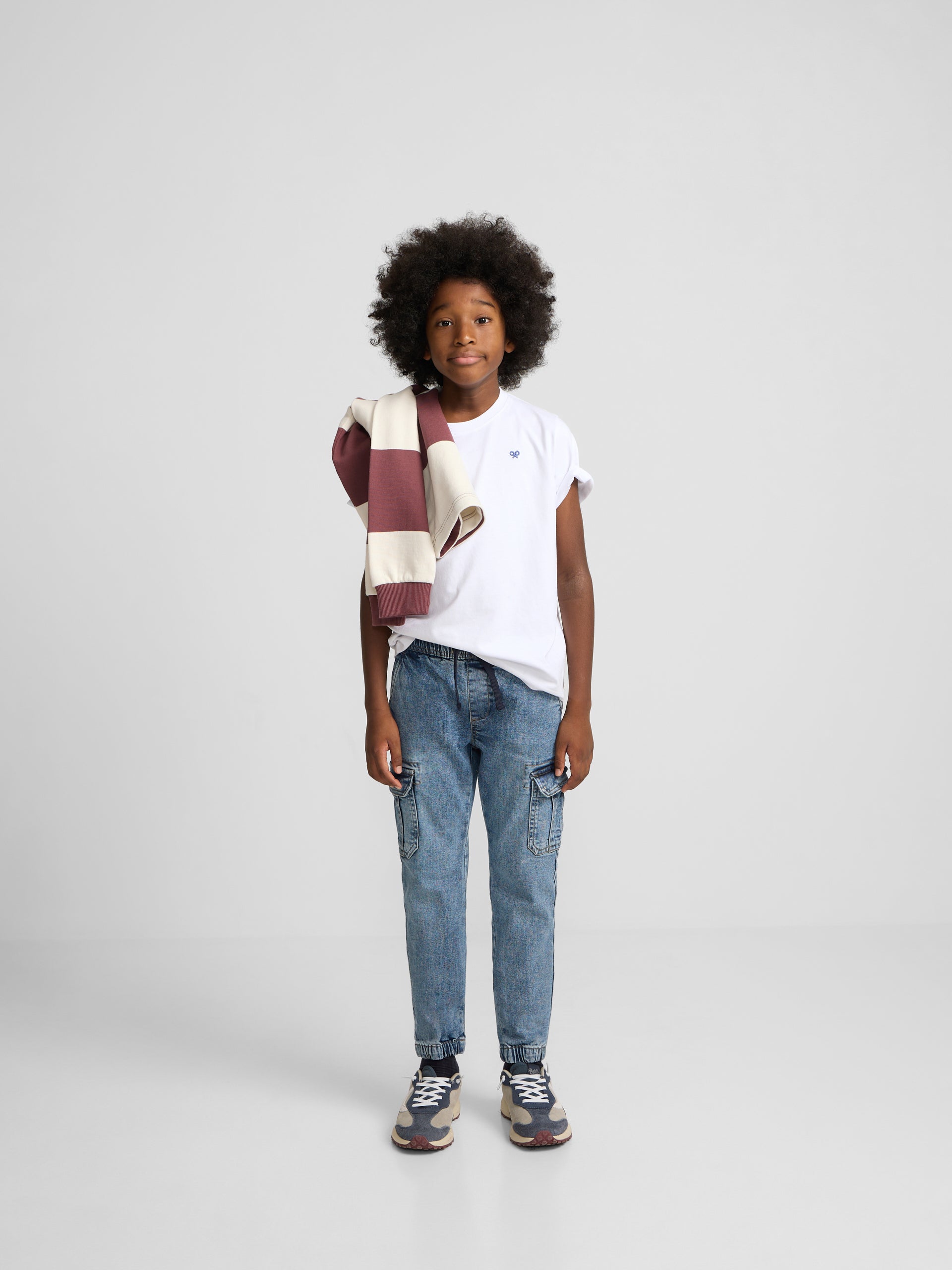 Pantalon sport kids jogger denim azul