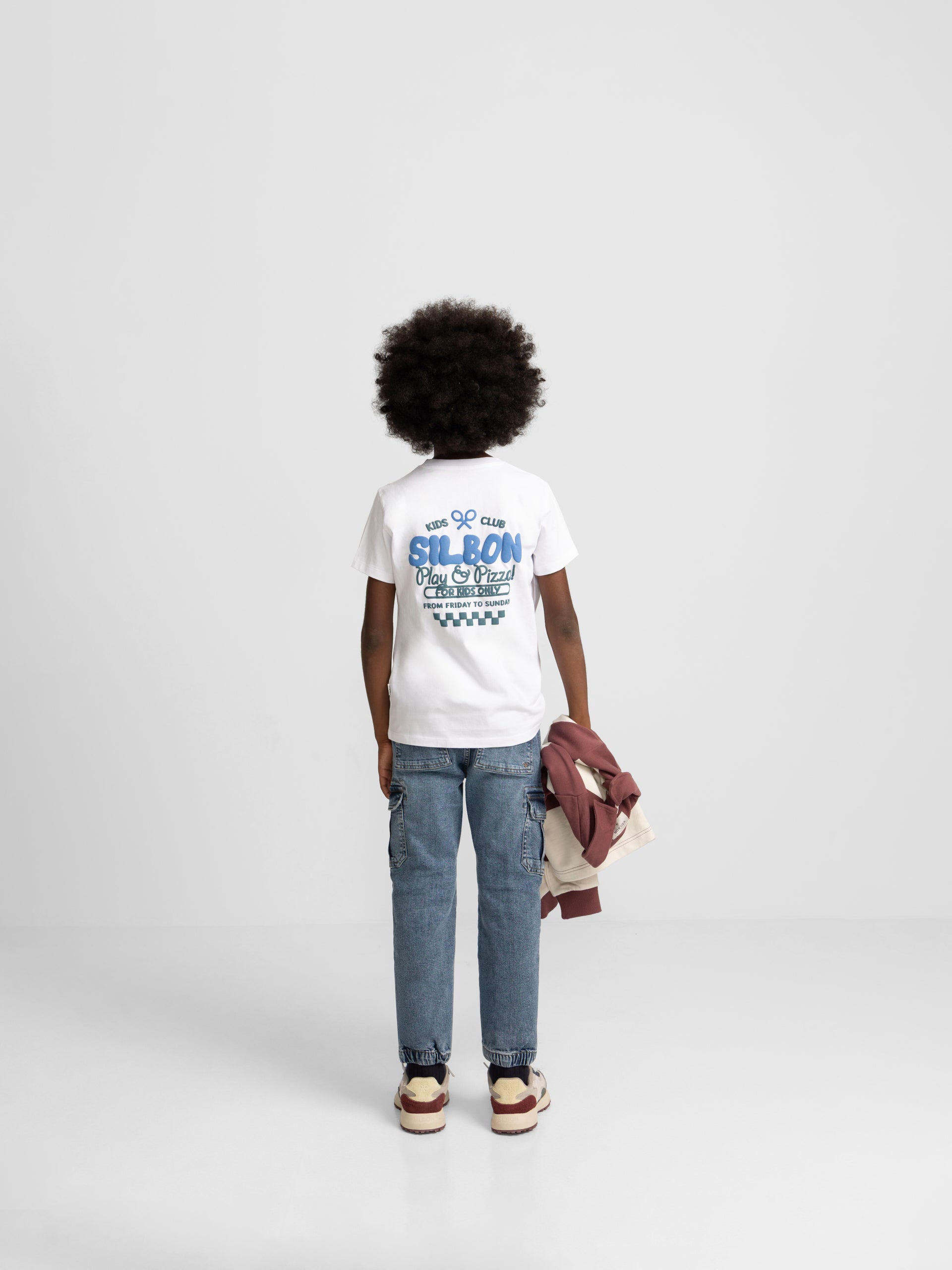 Pantalon sport kids jogger denim azul