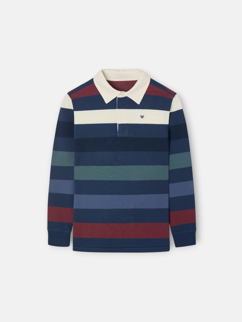 Polo kids rayas colores marino