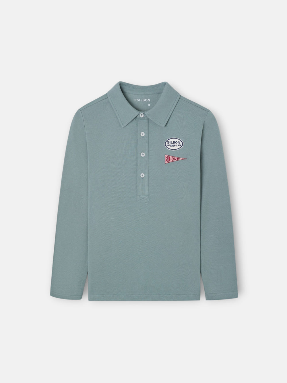 Polo kids parches verde