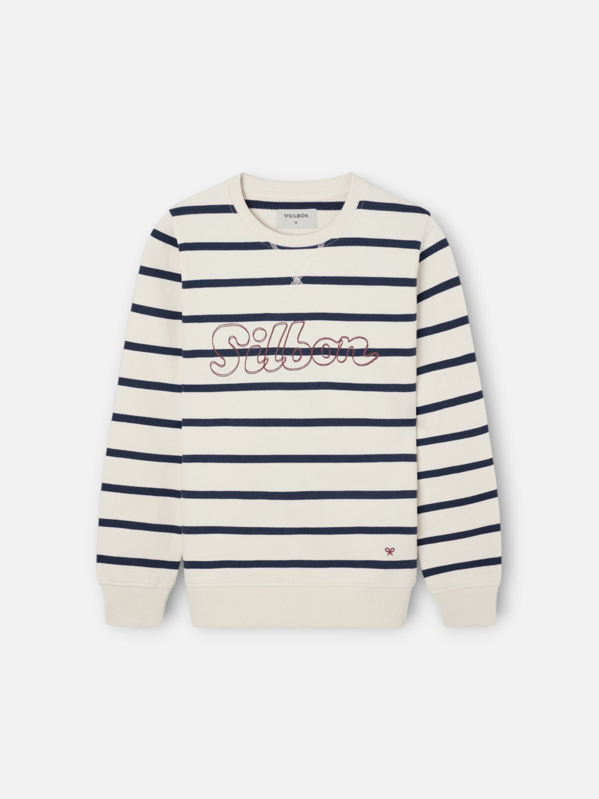 Sudadera kids raya fina stitching azul marino