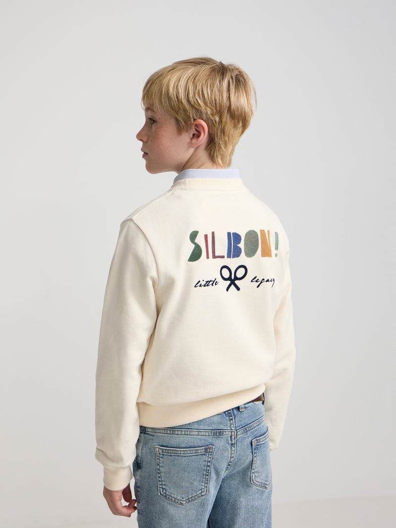 Kids Little Legacy Cream Sweatshirt