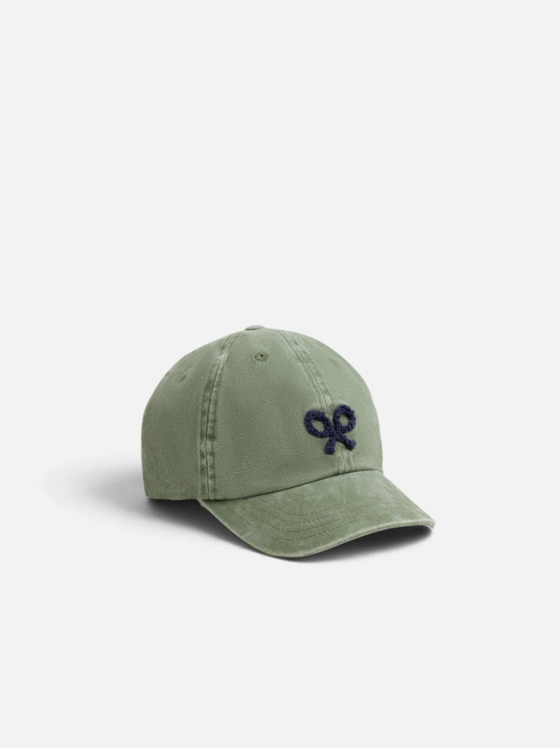 Casquette enfant usée raquette verte
