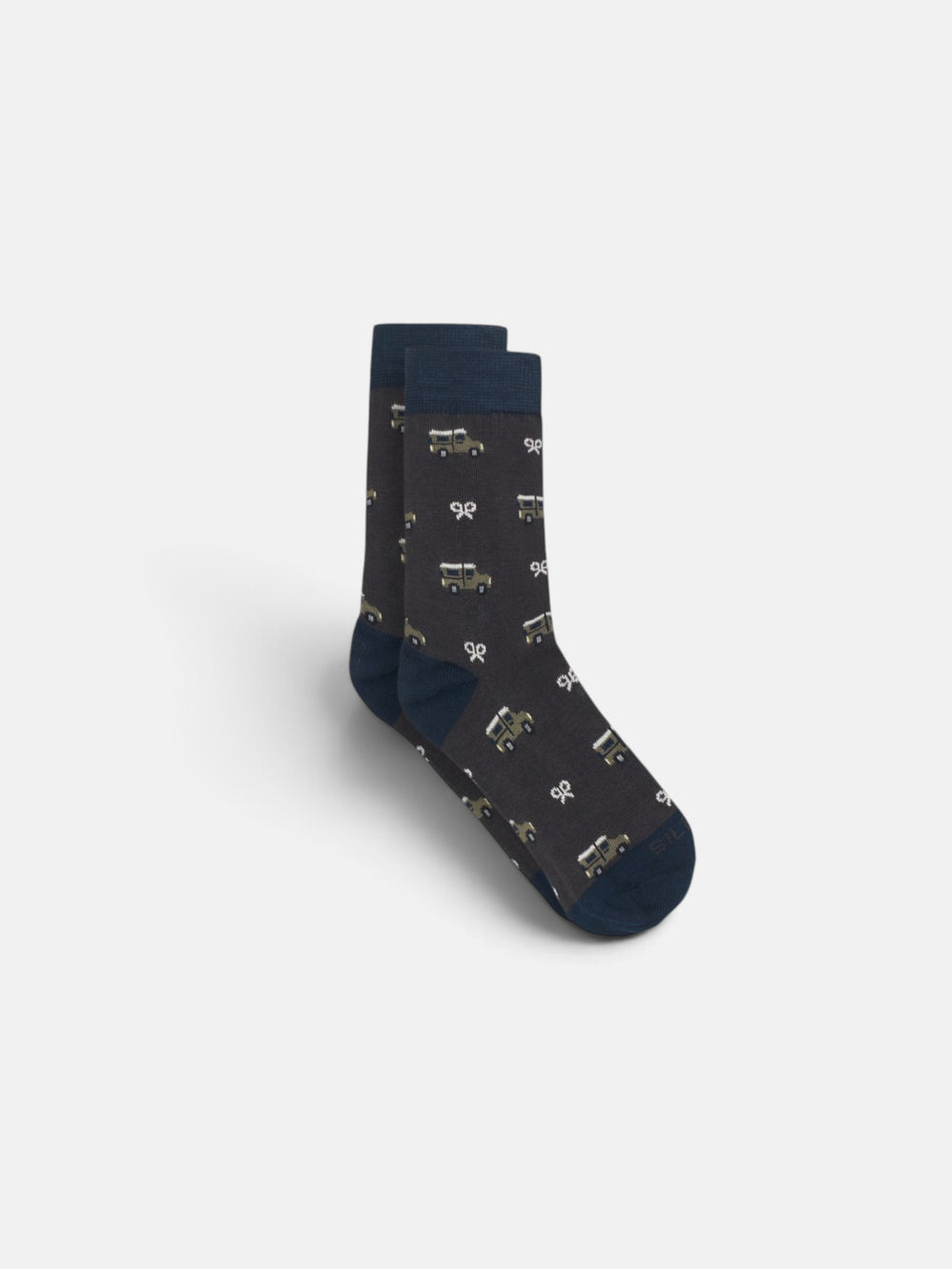 Kids brown car socks