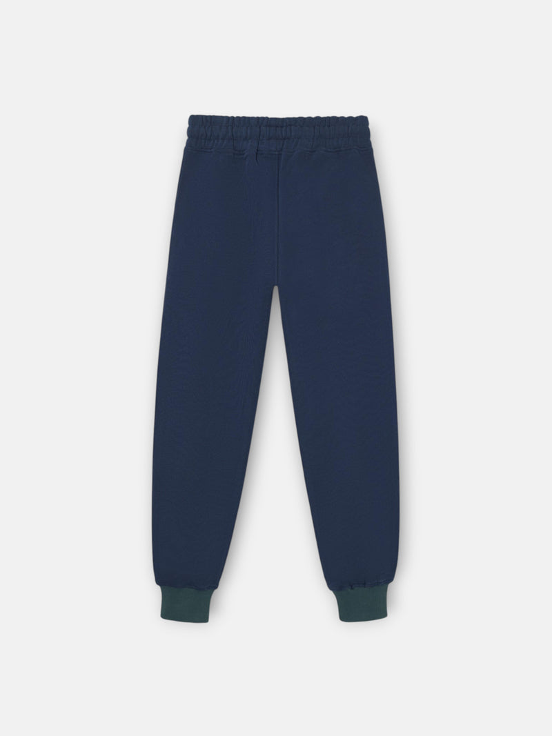Kids multicolor navy sports pants