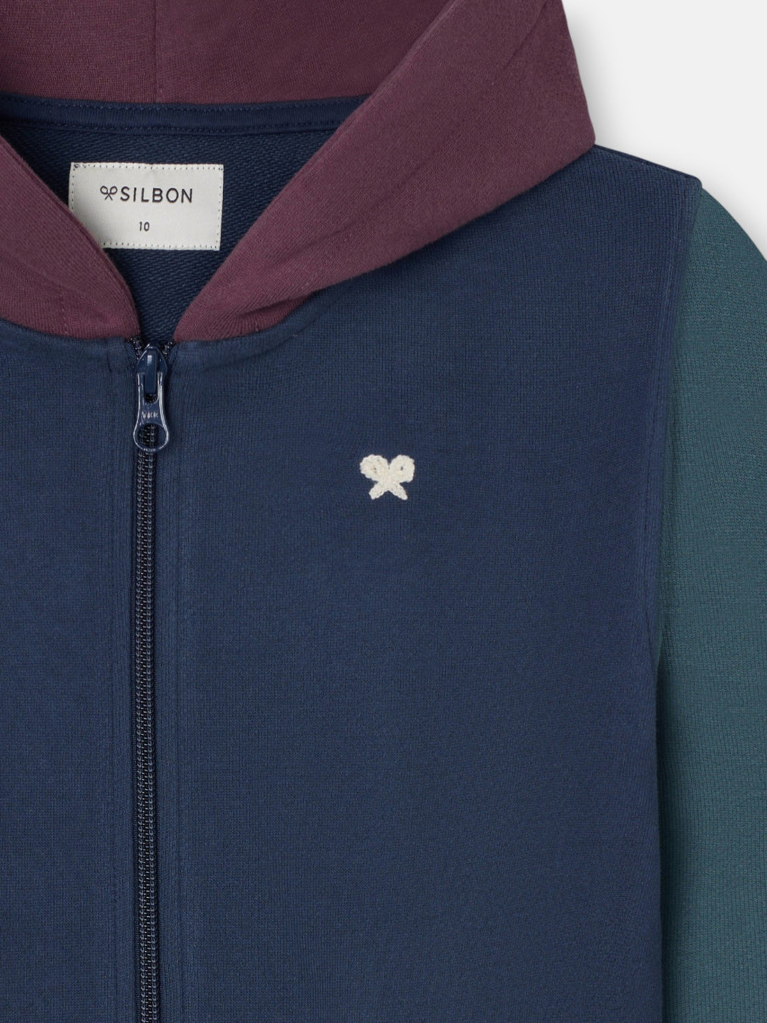 Kids' multicolor navy sports sweatshirt