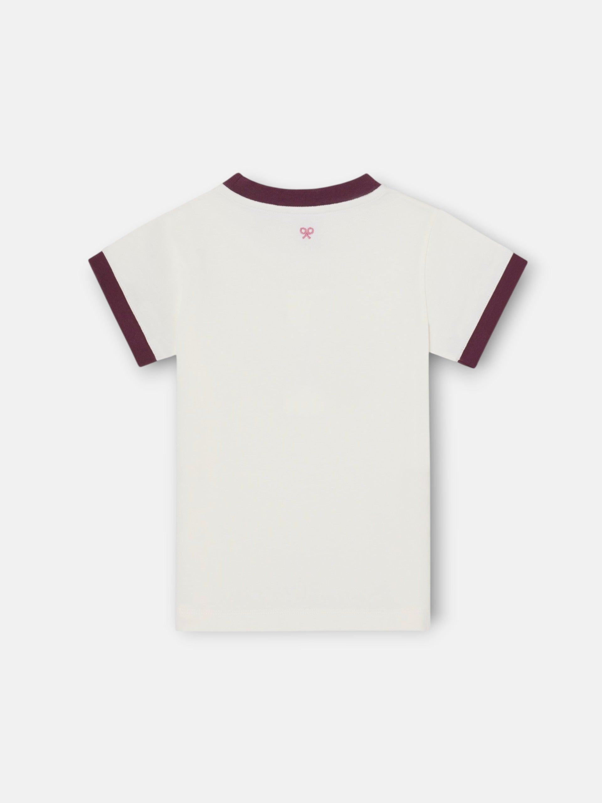 Silbon Varsity Girl T-shirt in Off-White