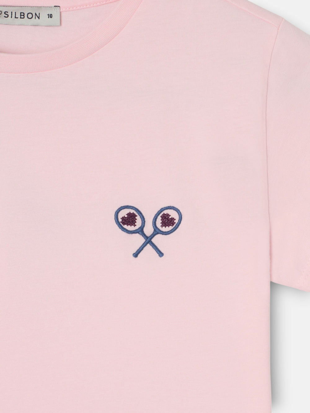 T-shirt fille lucky love rose