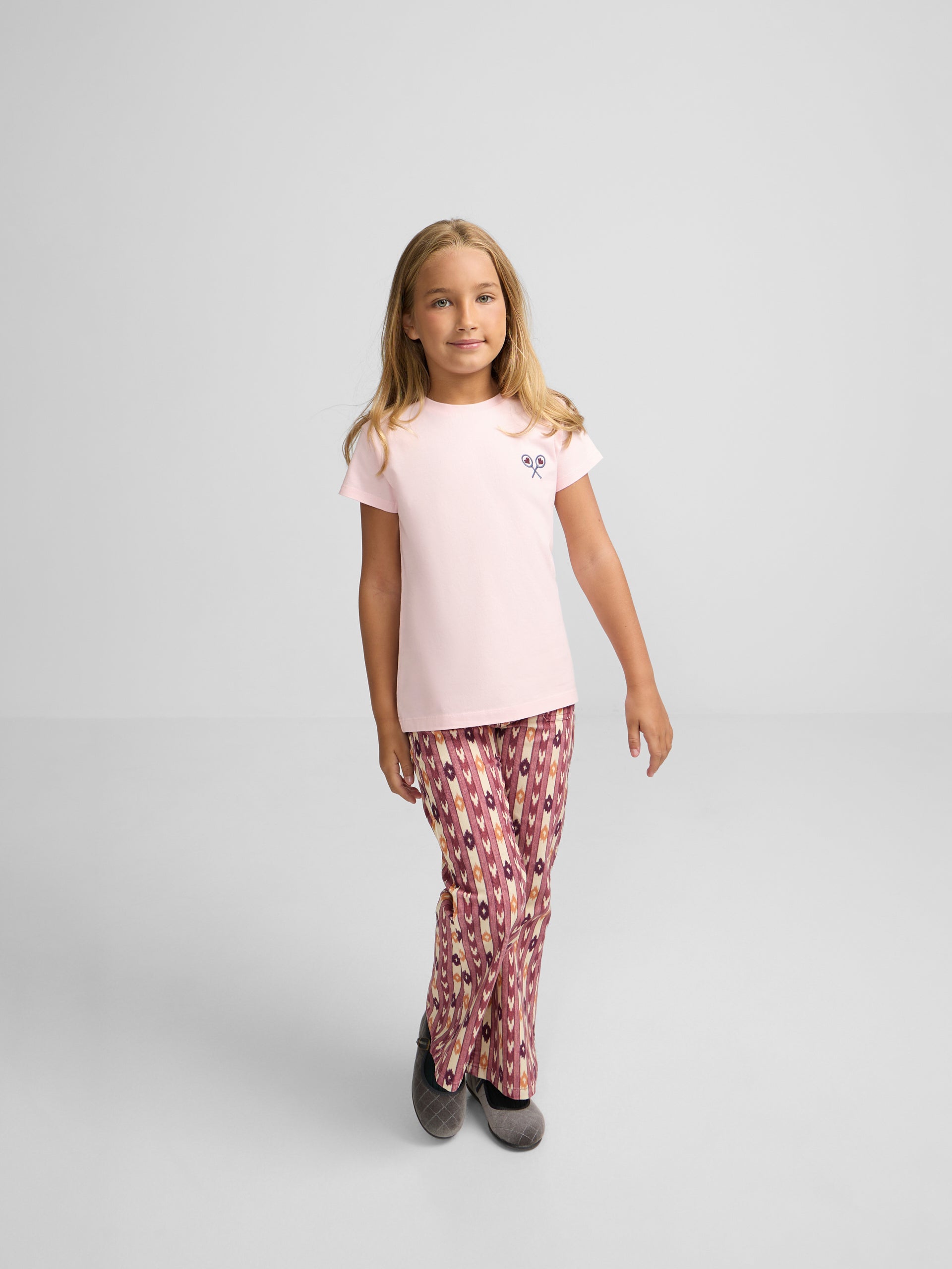 T-shirt fille lucky love rose