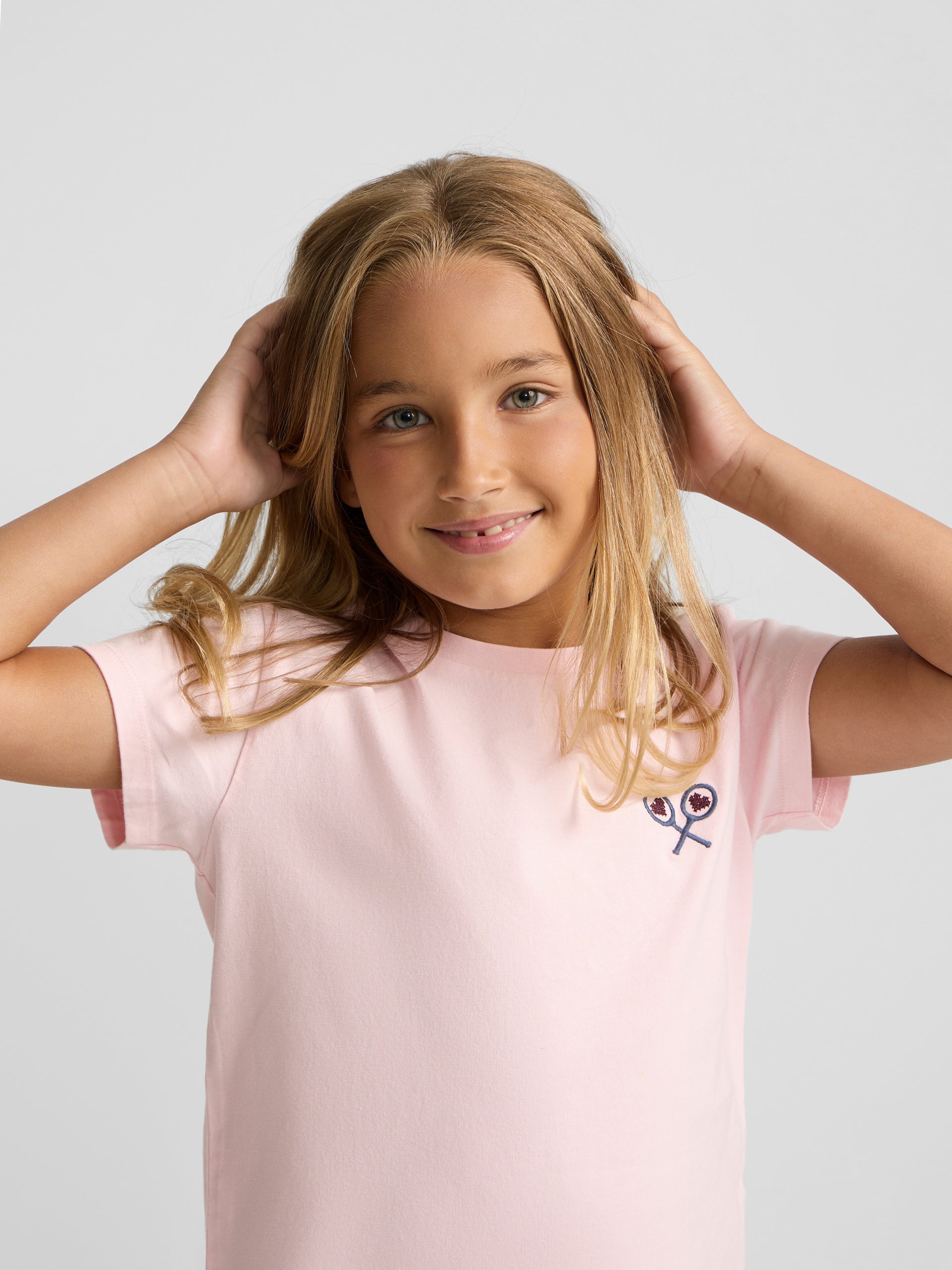 T-shirt fille lucky love rose
