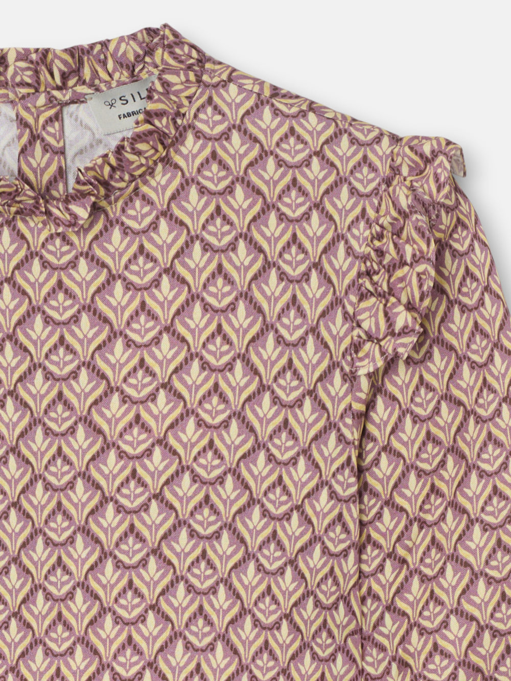 Blusa girl estampado flores morado