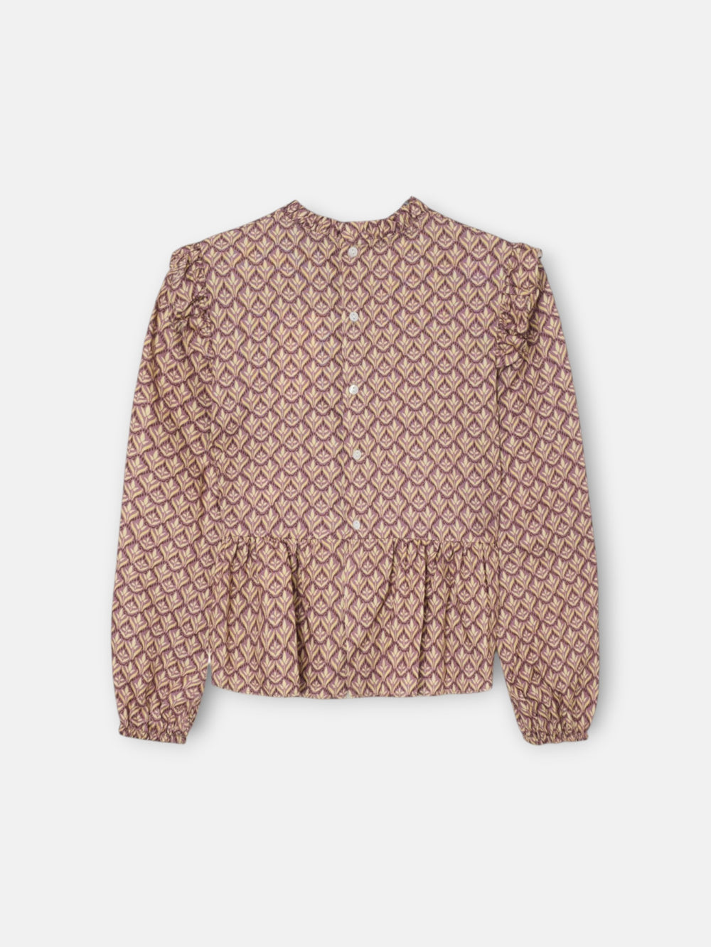 Blusa girl estampado flores morado