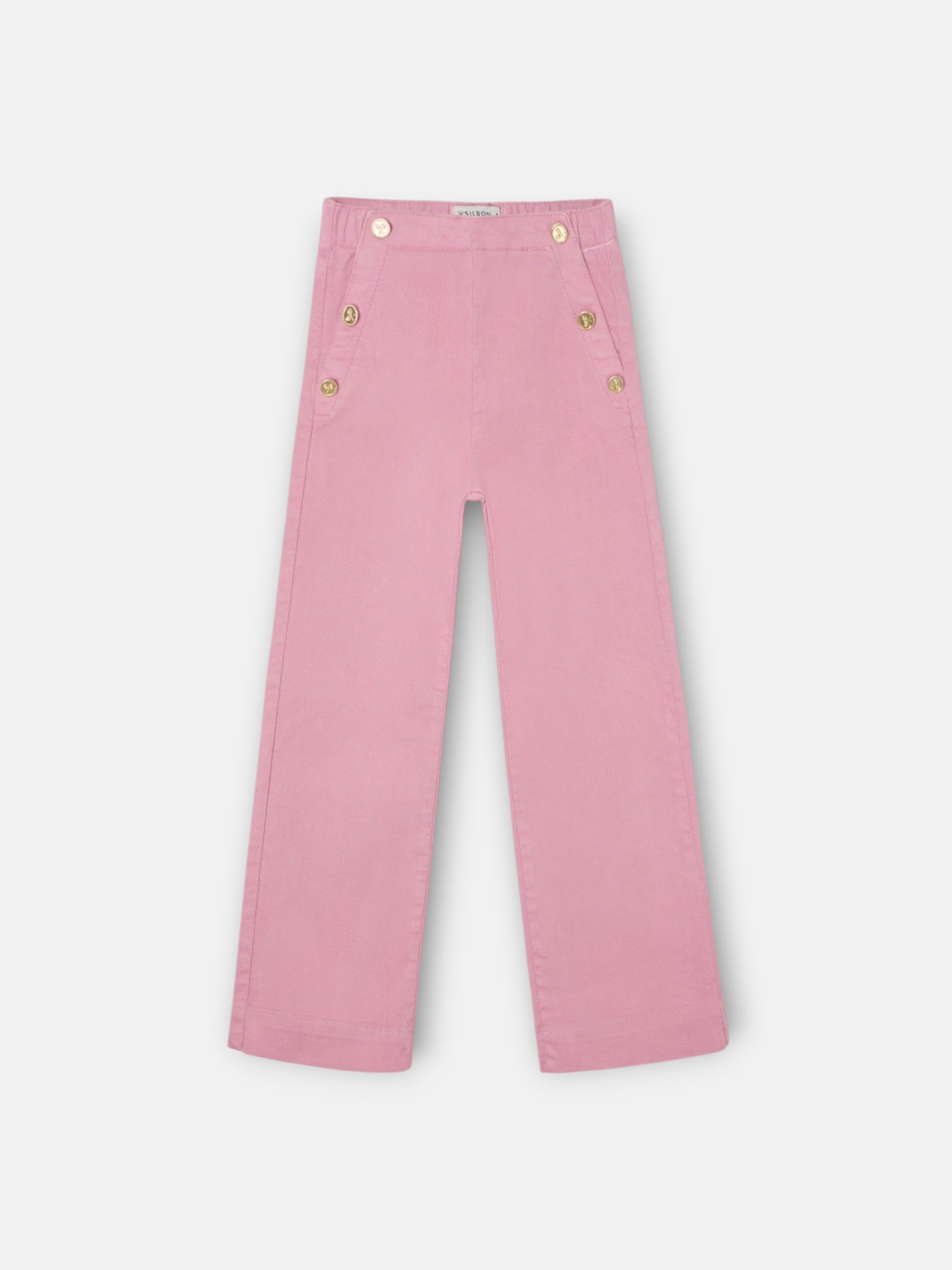 Dark pink sailor girl trousers