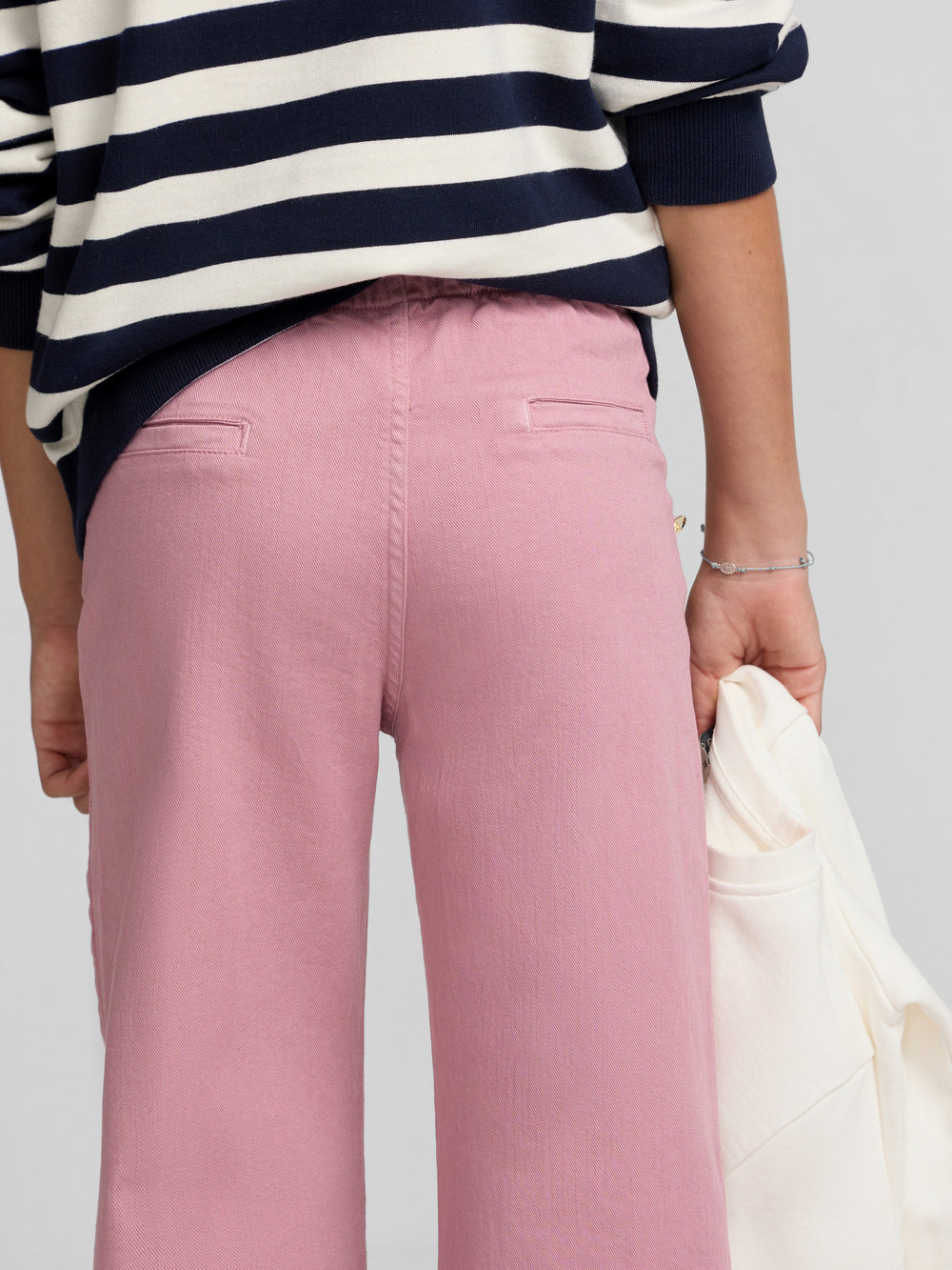 Dark pink sailor girl trousers