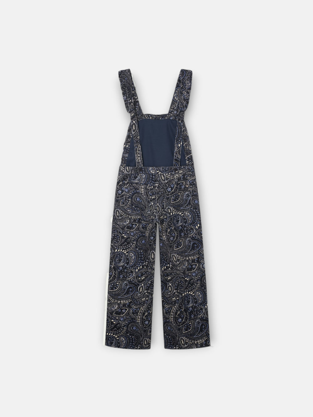 Salopette fille micropana imprimé paisley bleu