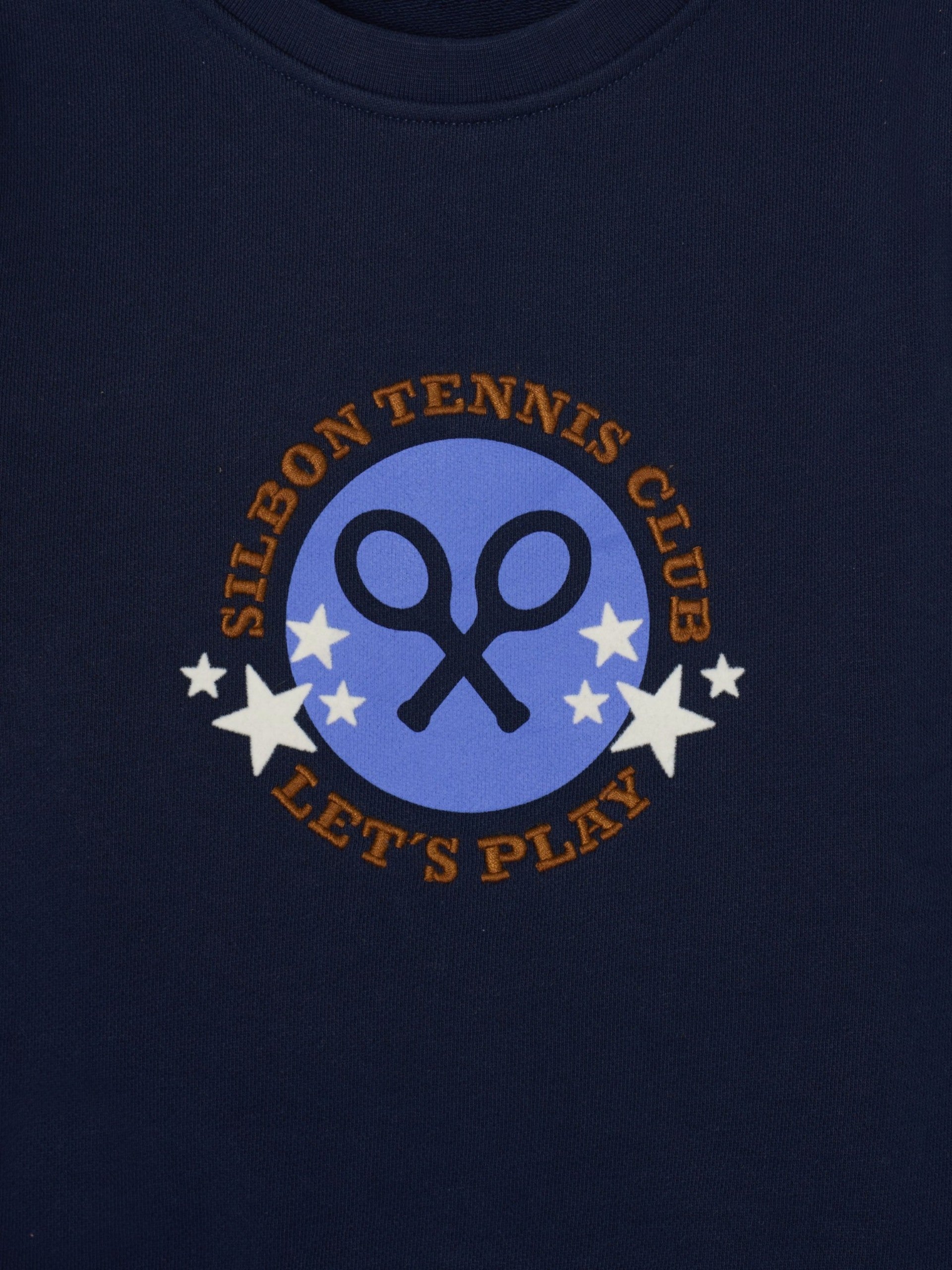 Sweat-shirt fille tennis club bleu marine