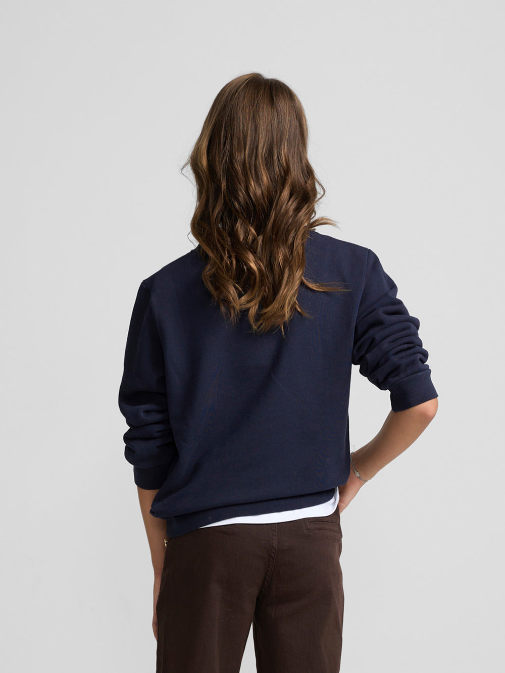 Navy blue girl tennis club sweatshirt