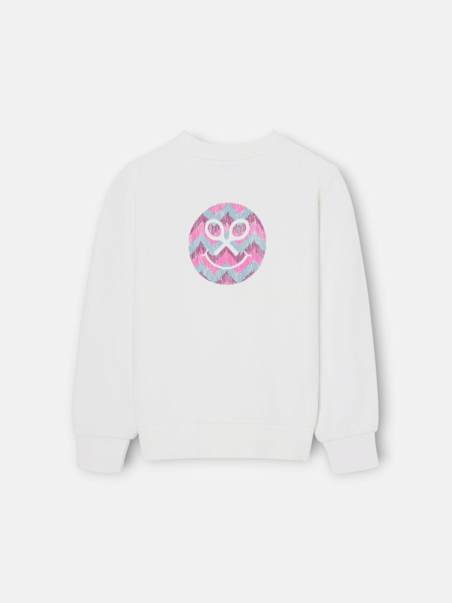 Silbon Smile Girl Sweatshirt in Off-White
