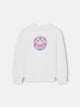 Sweat-shirt fille Silbon Smile écru