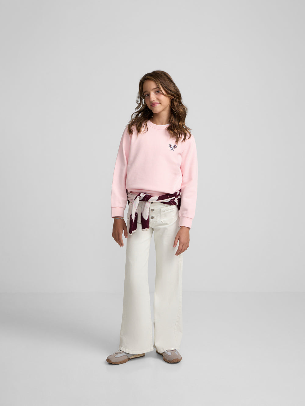 Girl's Lucky Love Pink Sweatshirt