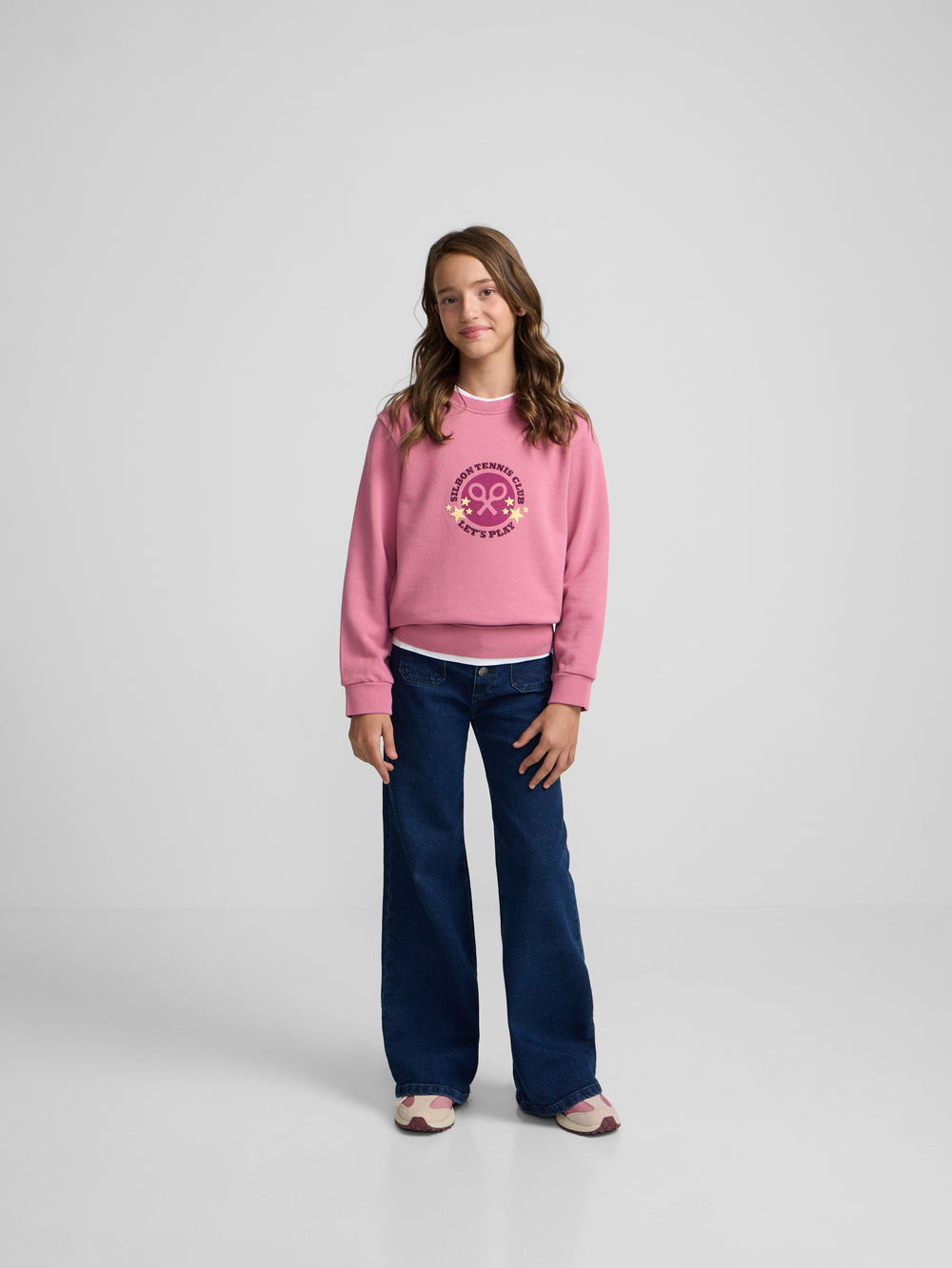 Pink Girl Tennis Club Sweatshirt