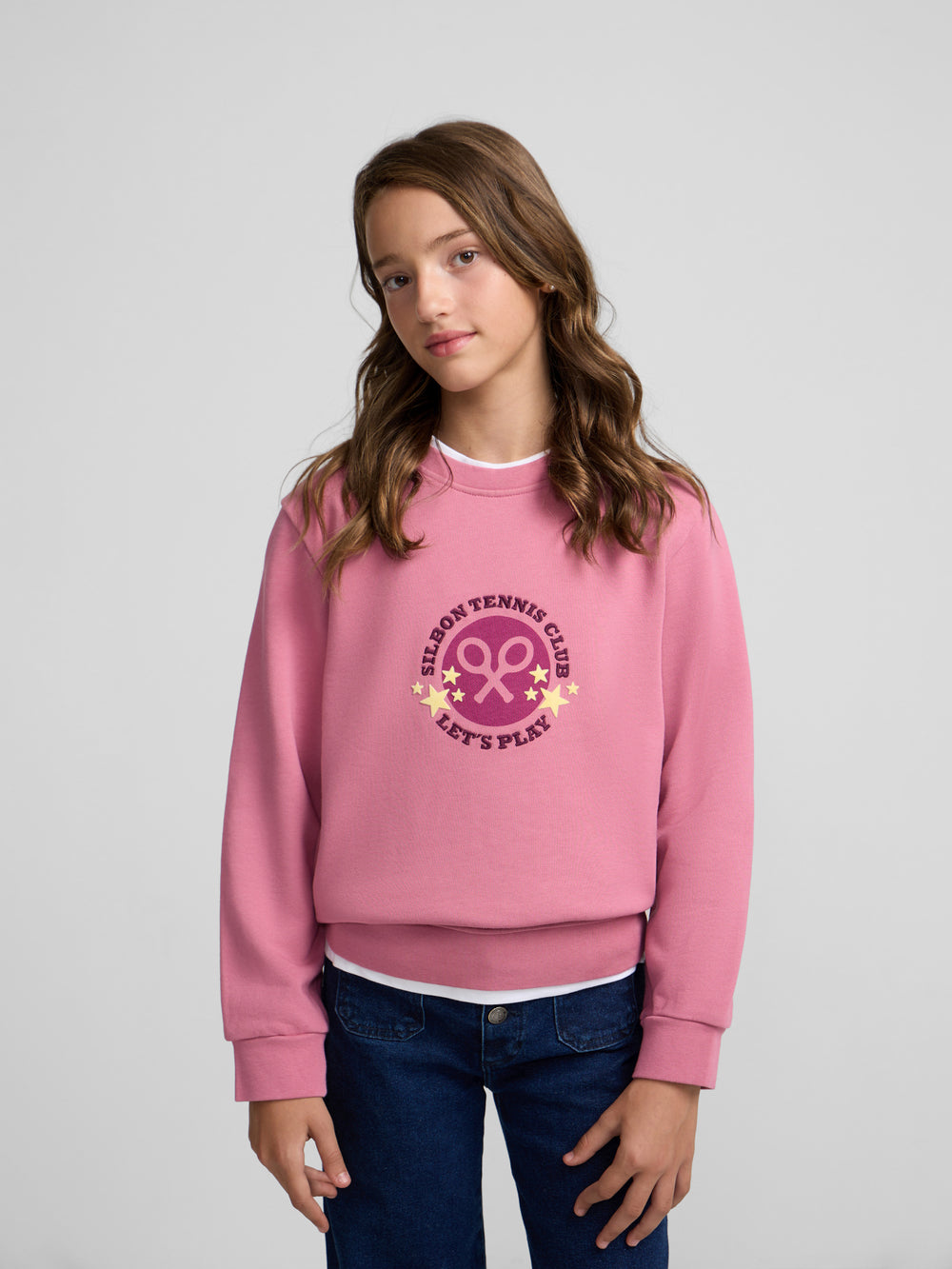 Pink Girl Tennis Club Sweatshirt