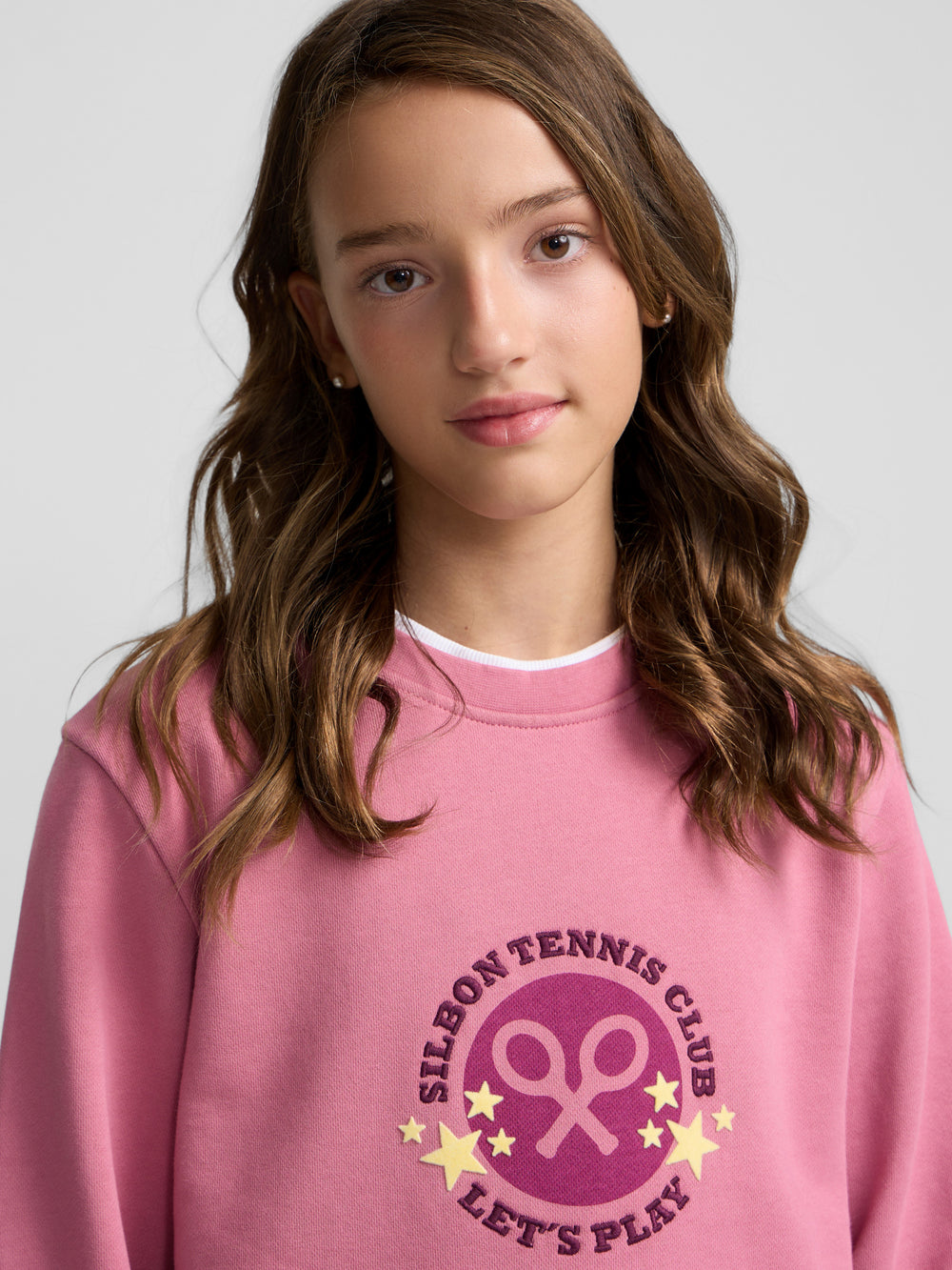 Pink Girl Tennis Club Sweatshirt