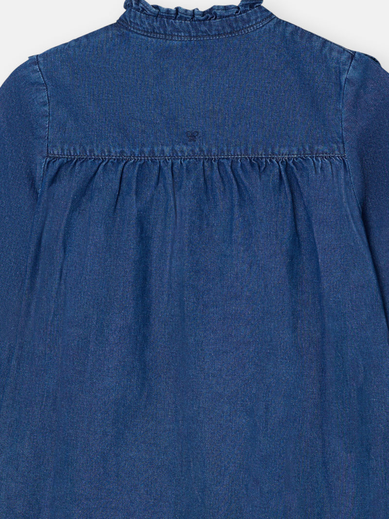Vestido girl volantes denim
