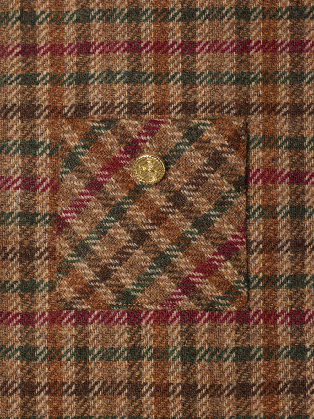 Robe fille chasuble à carreaux marron