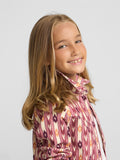 Camisa girl pana estampado ikat rosa