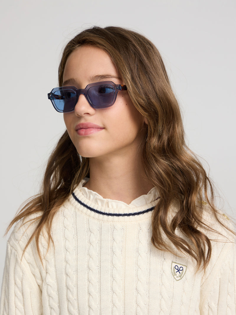 Raw college crest girl sweater