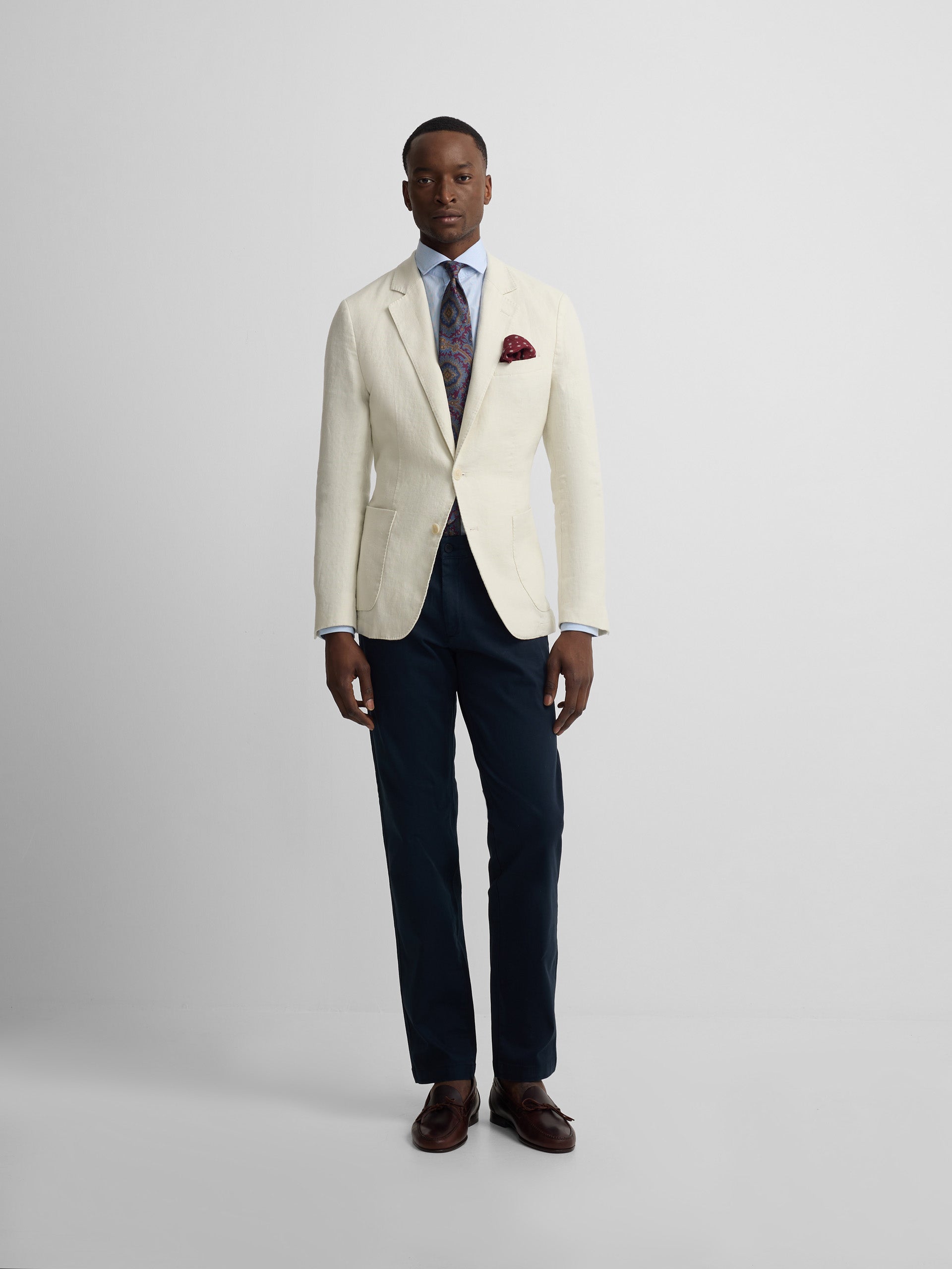 White comfort blazer