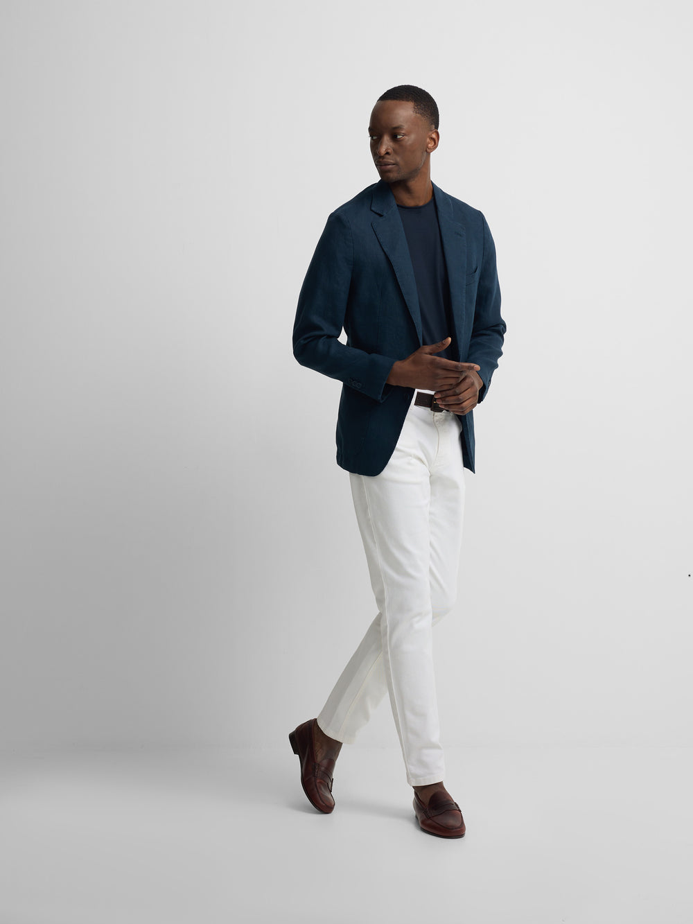 Navy comfort blazer