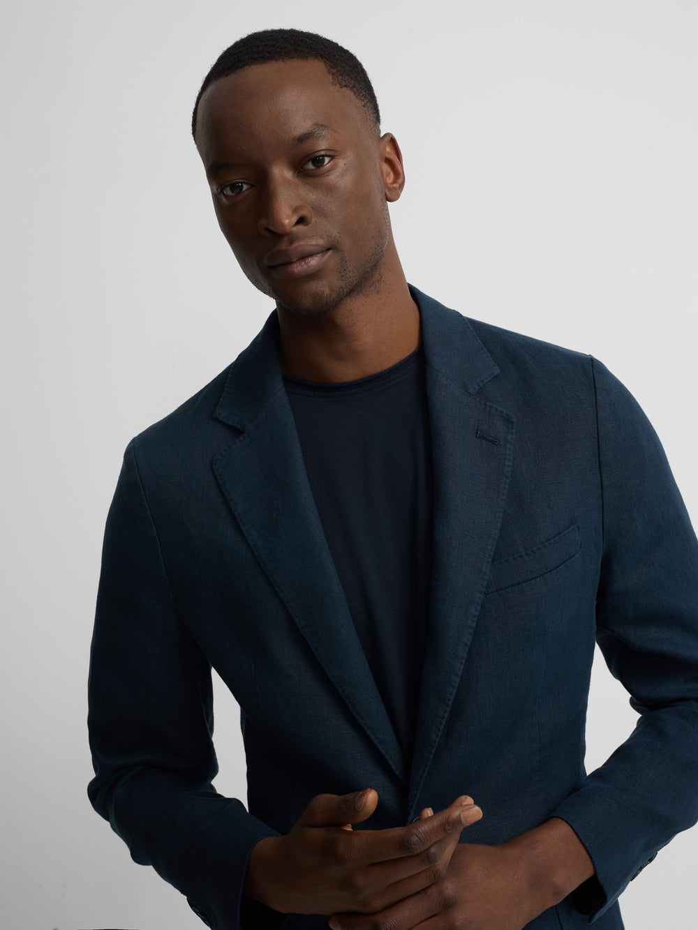Navy comfort blazer