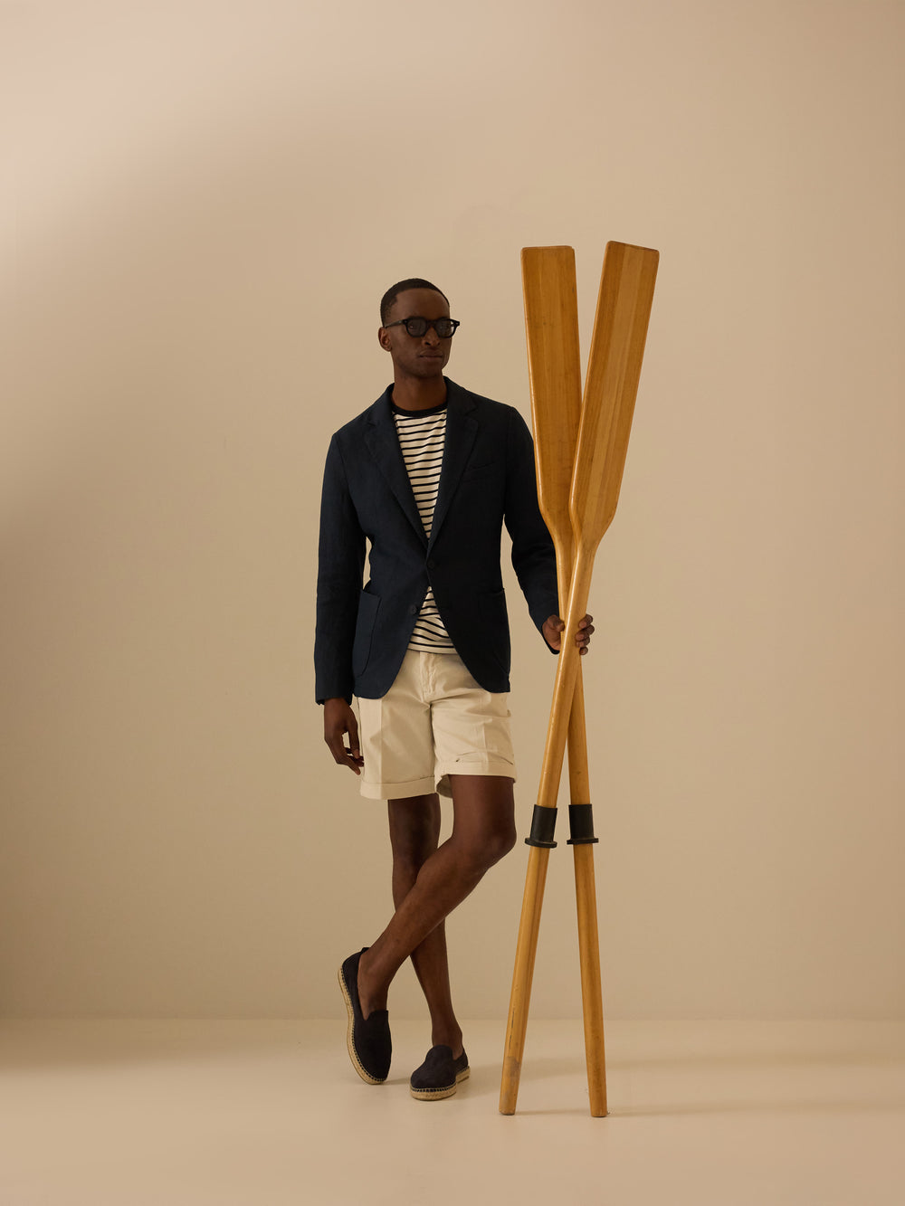 Navy comfort blazer