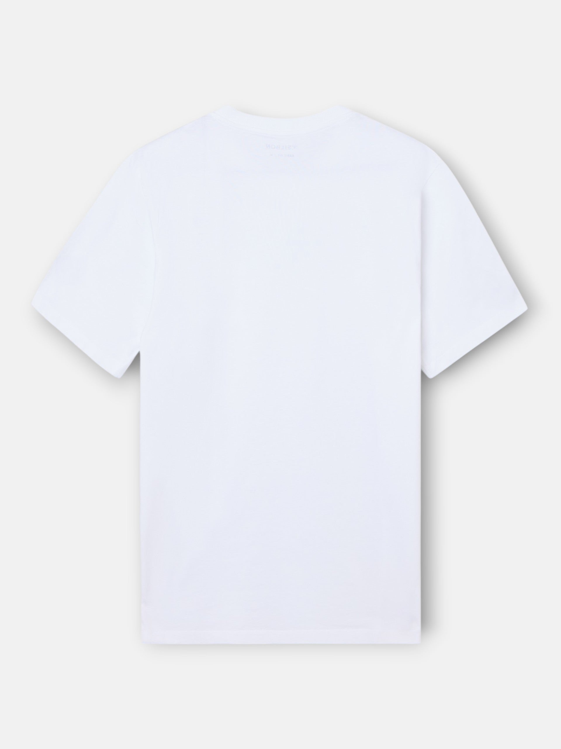 Classic white t-shirt with mini logo pocket