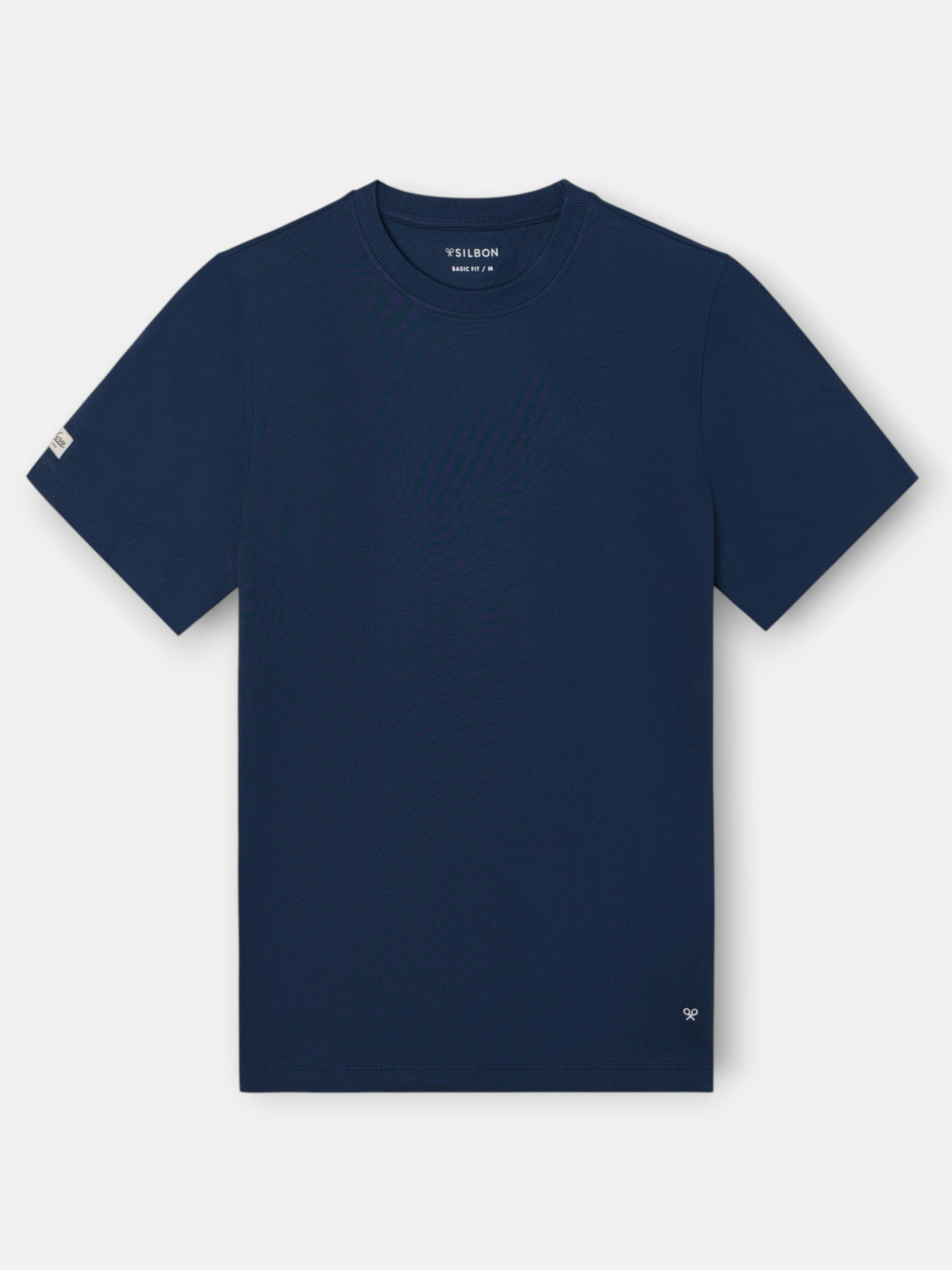 T-shirt classique étiquette bleu marine