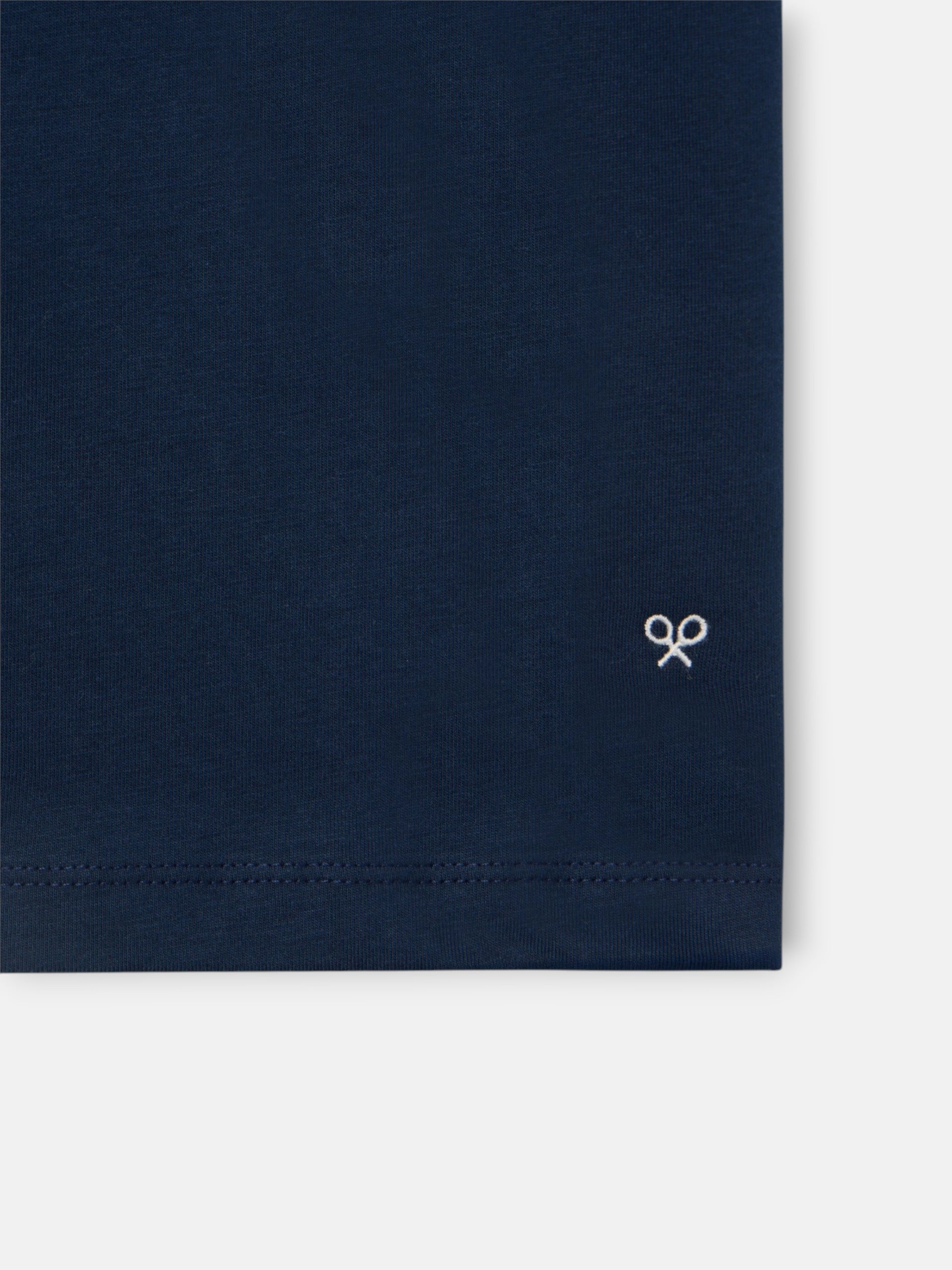 T-shirt classique étiquette bleu marine