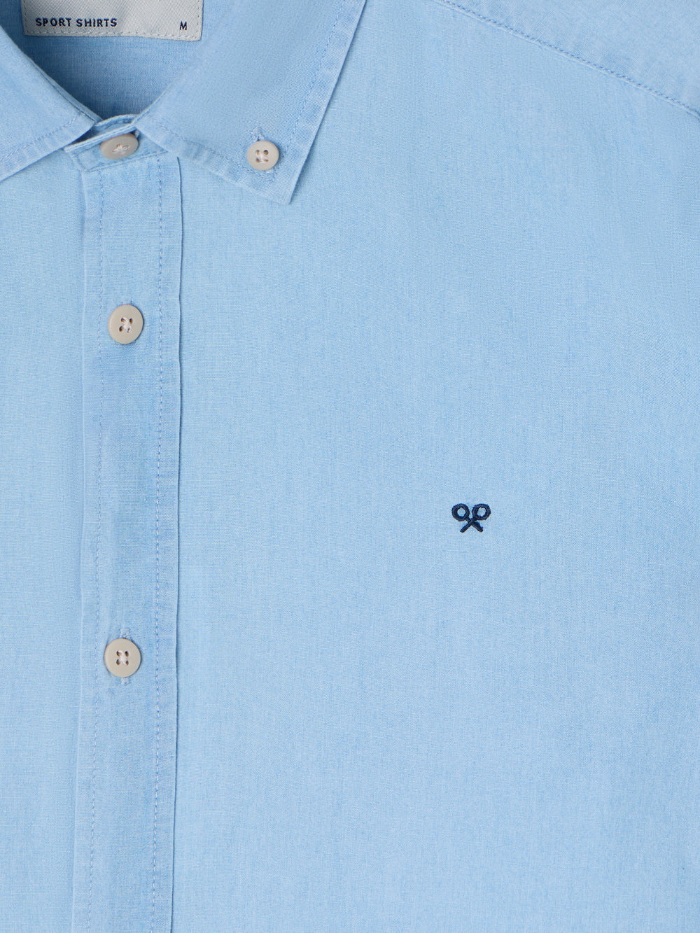 Camisa sport denim azul claro