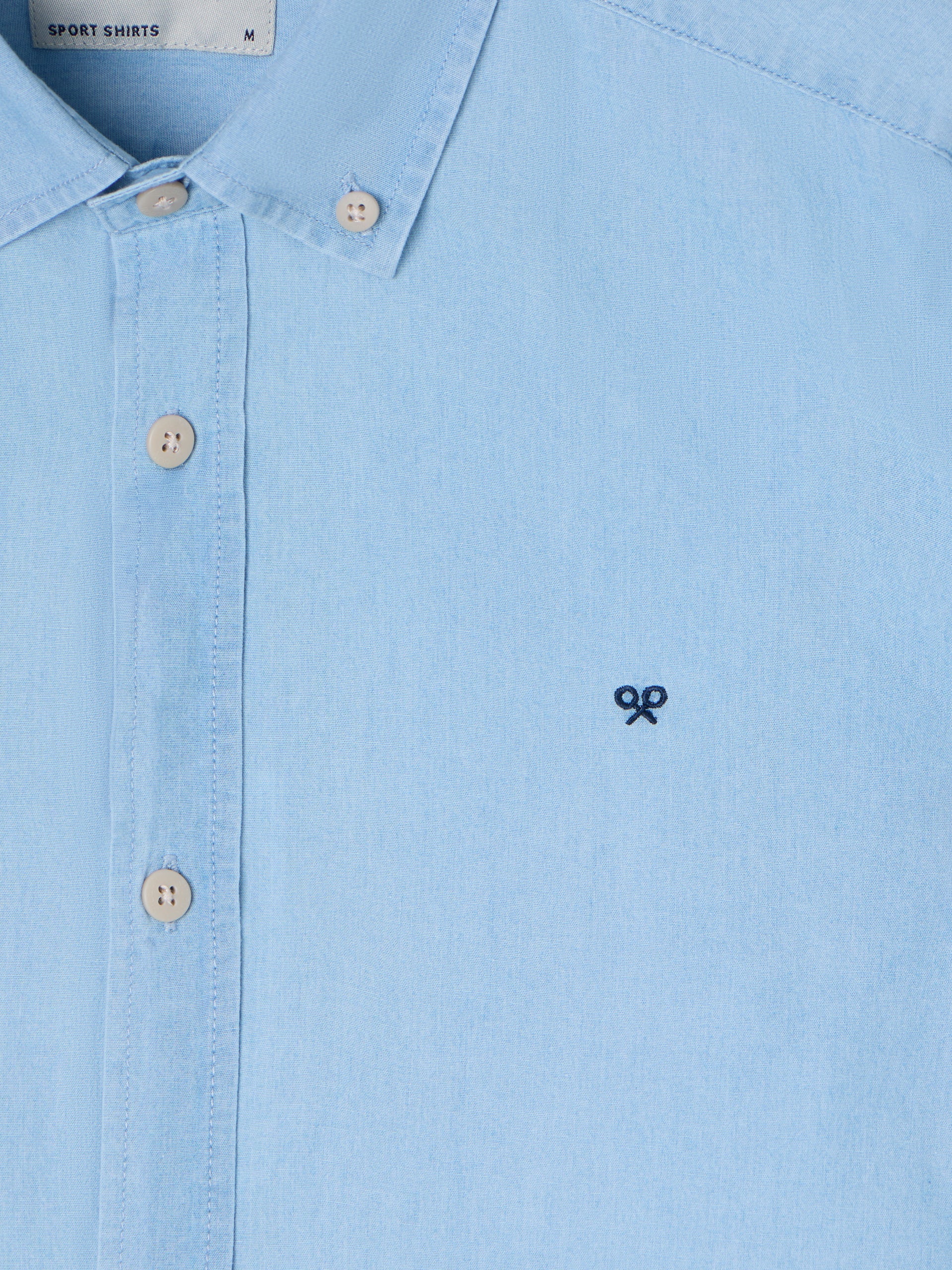 Camisa sport denim azul claro