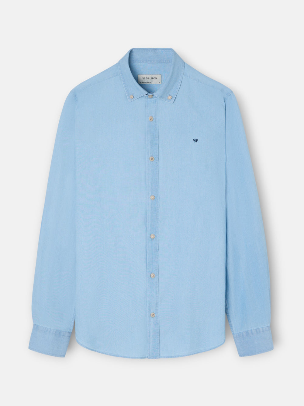 Camisa sport denim azul claro