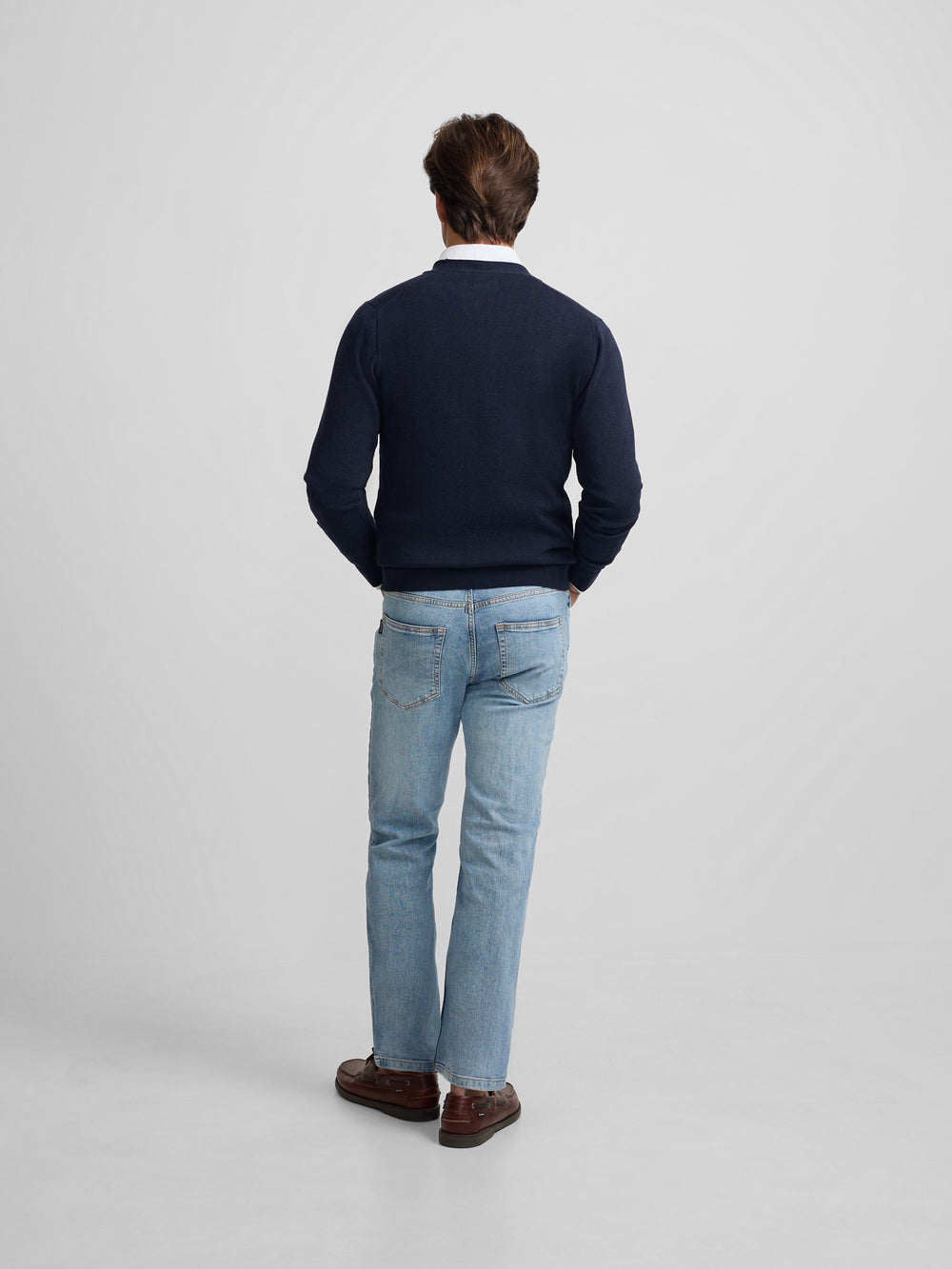 Cardigan botones azul marino