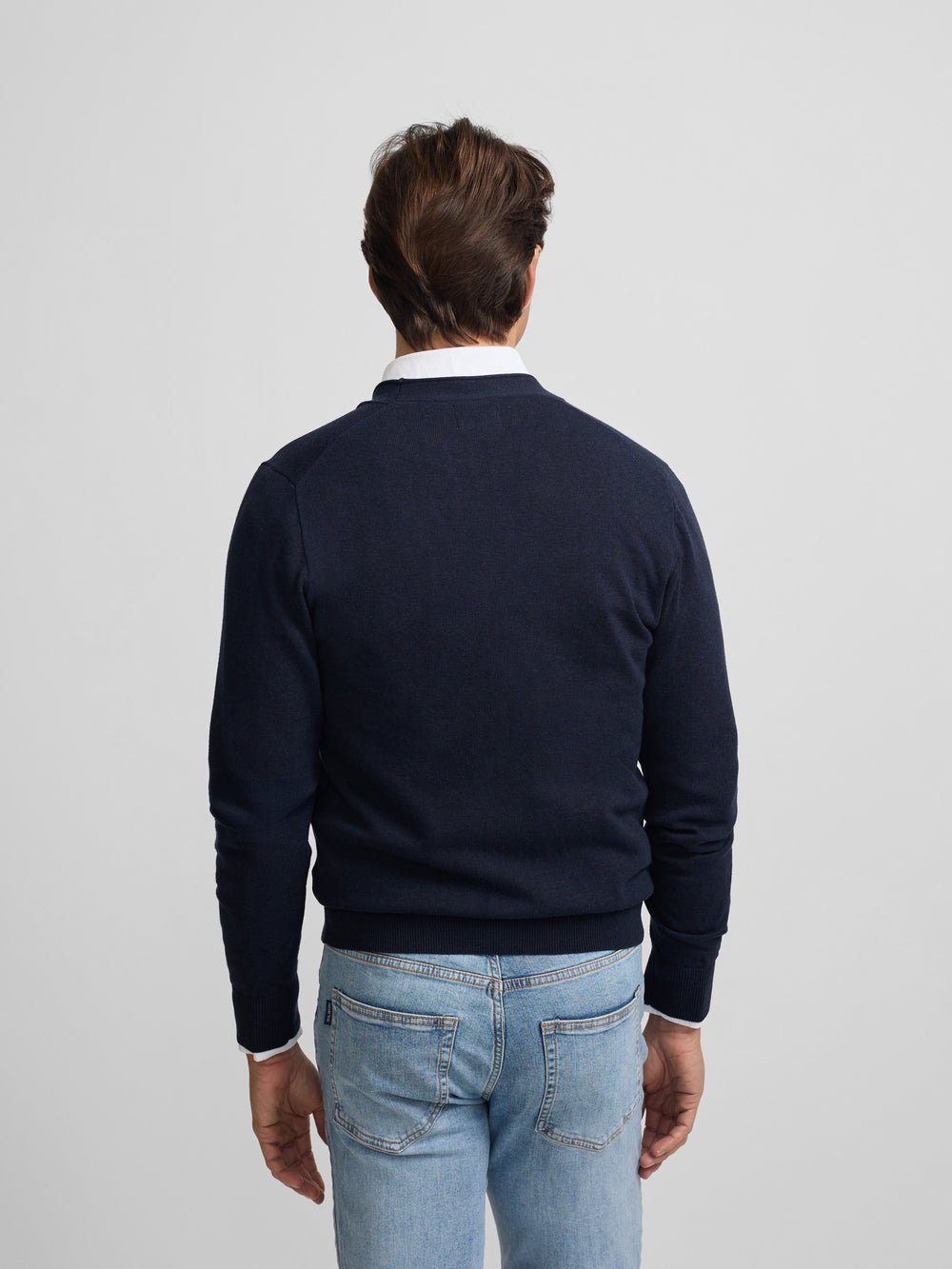 Cardigan botones azul marino
