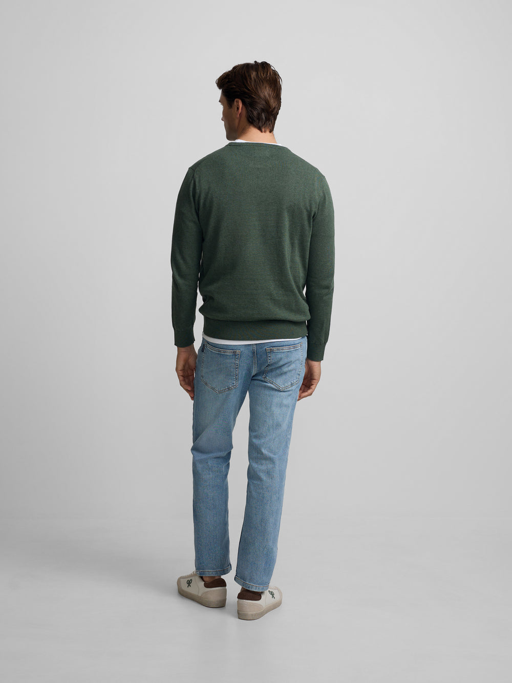 Jersey liso cuello caja verde