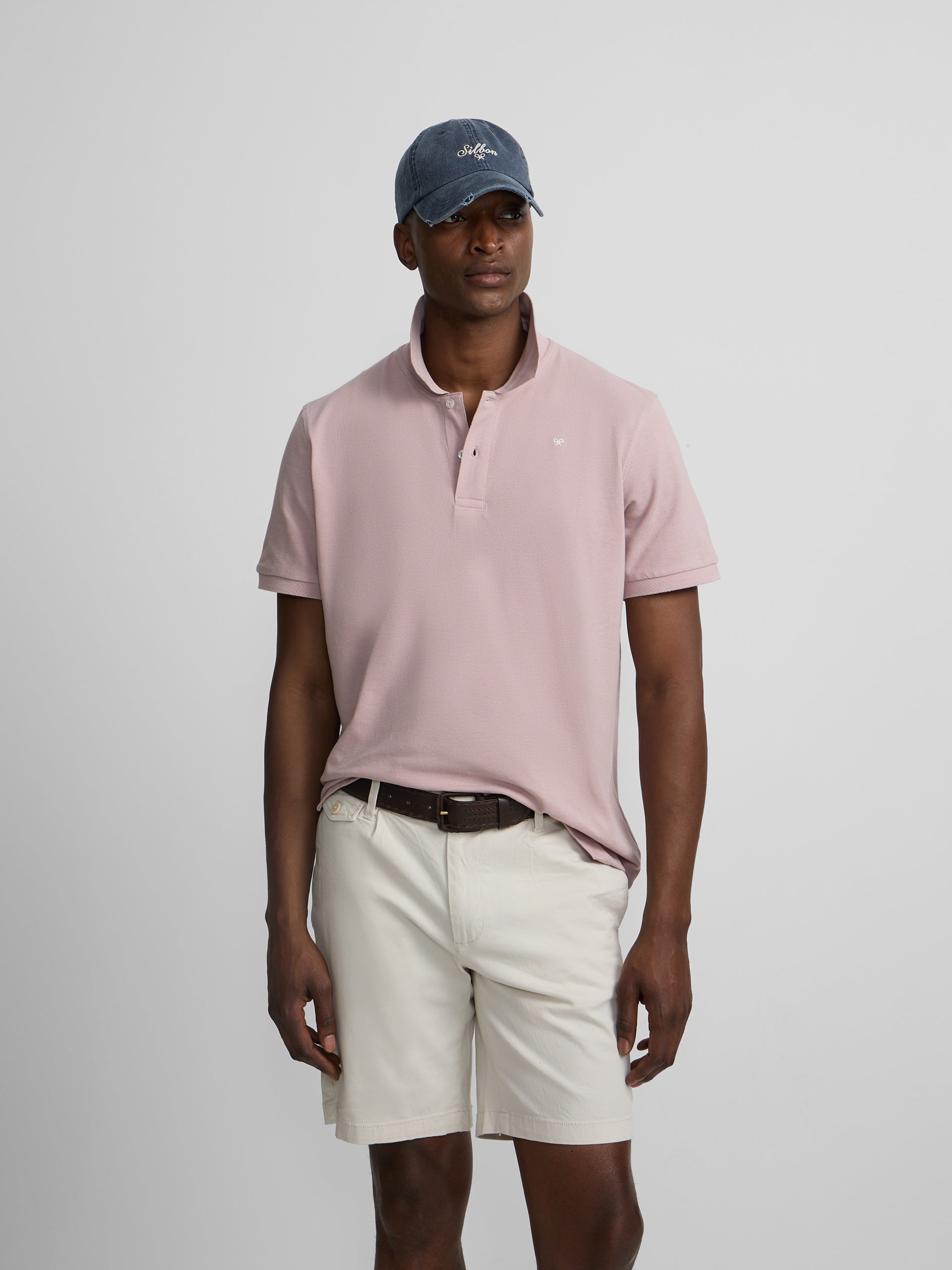 Polo clasico liso rosa