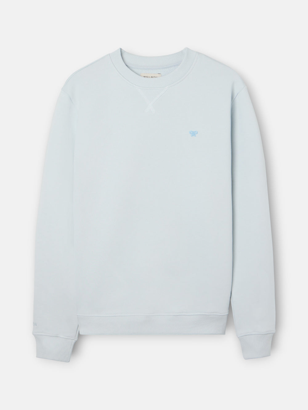Sudadera Silbon minilogo rizo verde gris