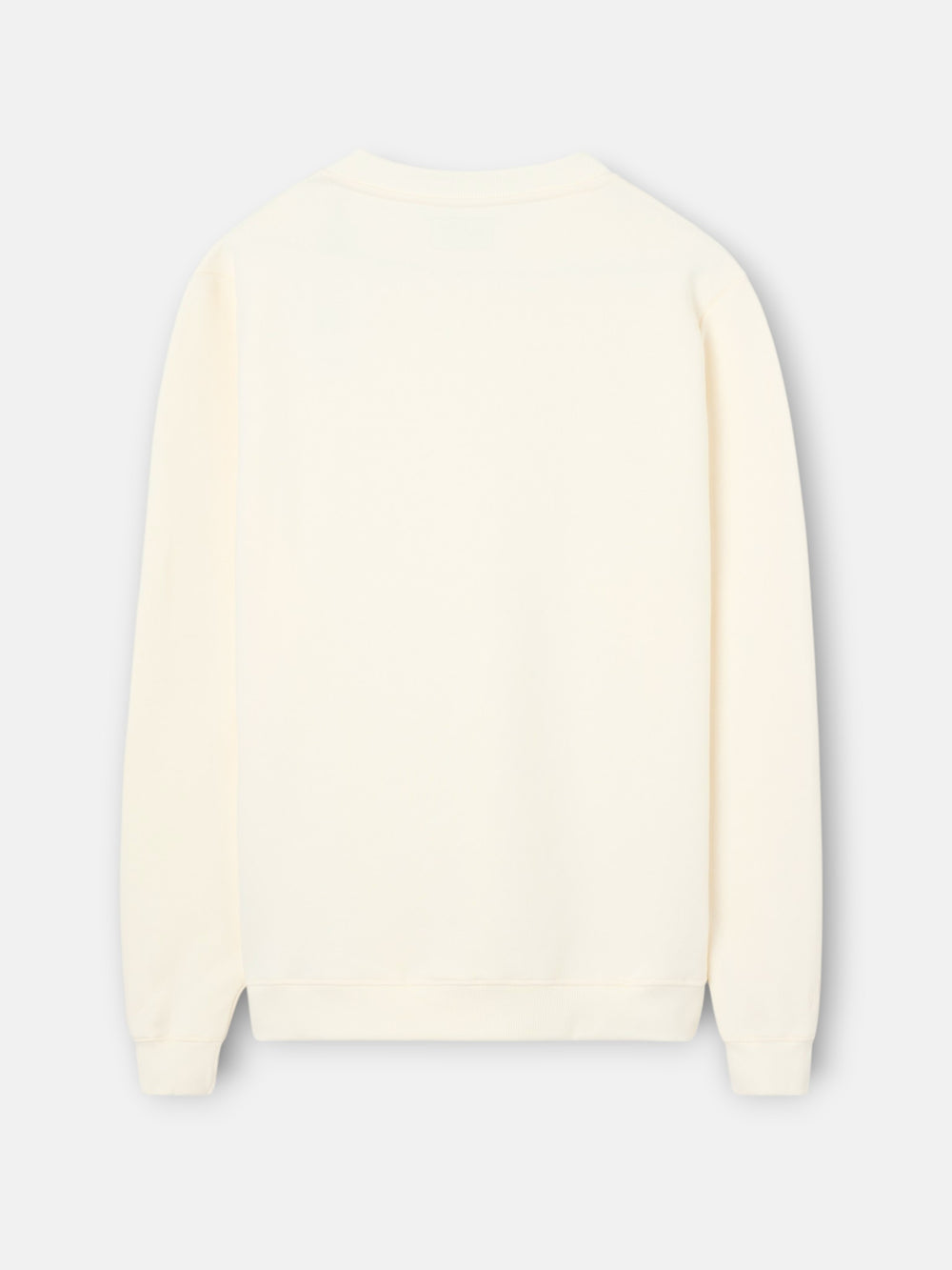 Silbon sweatshirt with mini terry logo in cream