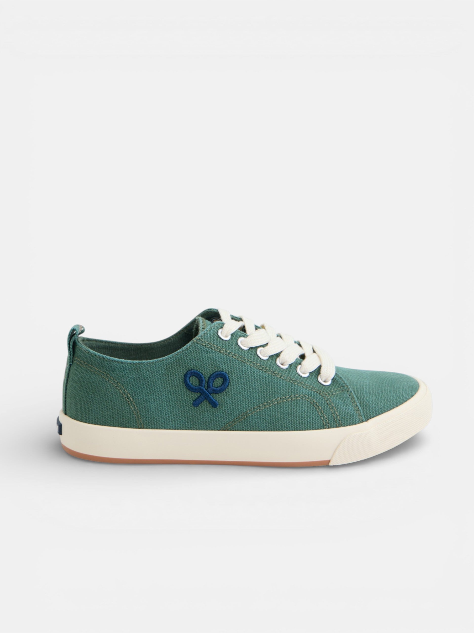 Zapatilla clasica lona verde