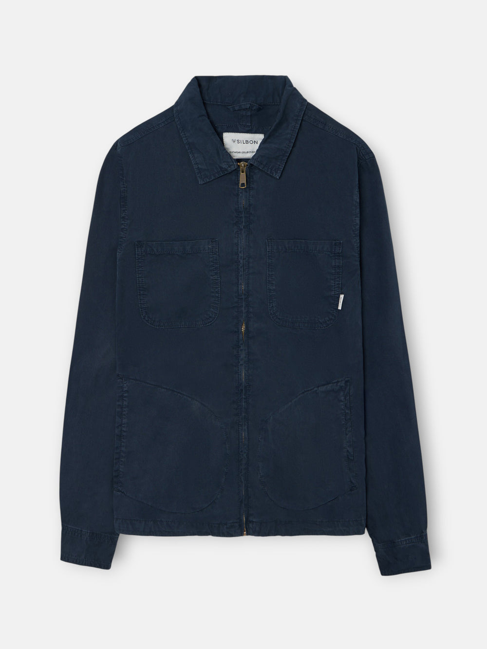 Chaqueta cuello Harrington azul marino