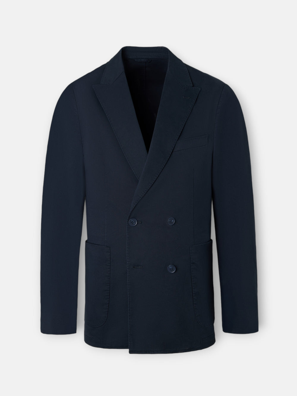 Veste croisée décontractée bleu marine